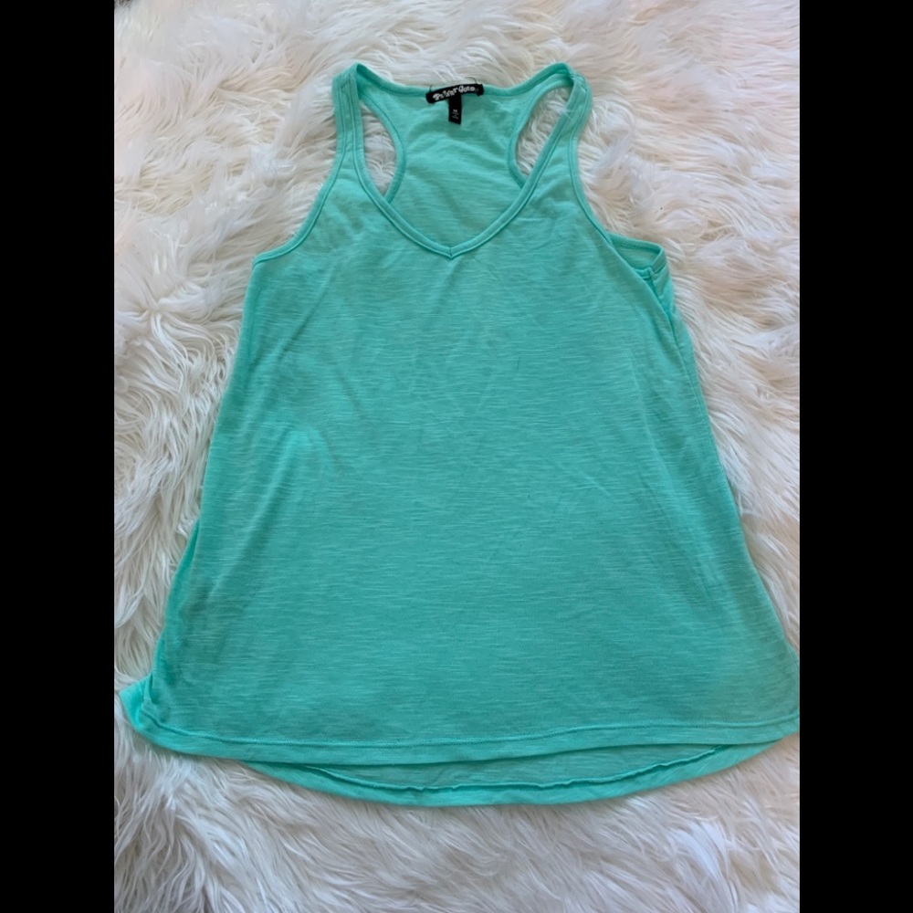 PLANET GOLD FLOWY TANK TOP